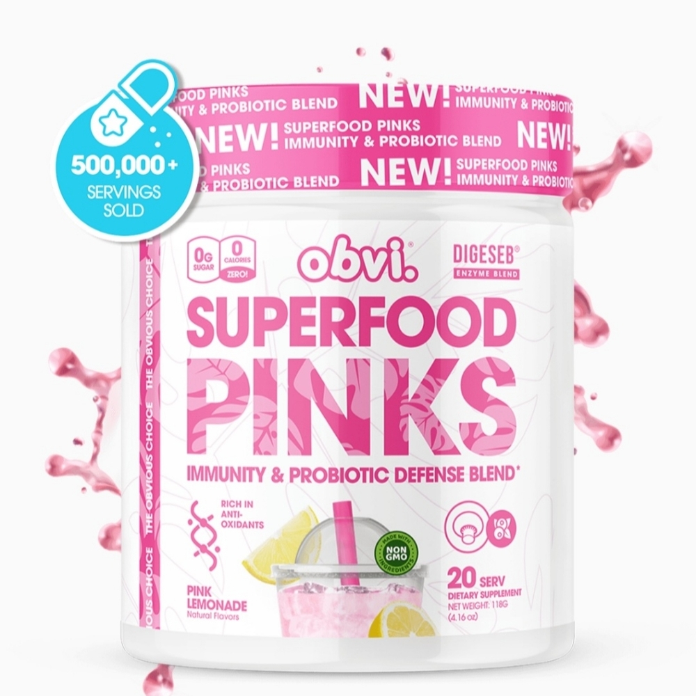 OBVI SUPERFOOD PINKS Pink LEMONADE.